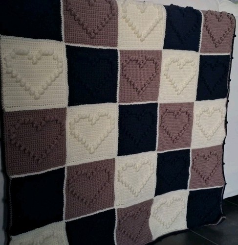 Gehäkelte patchwork popcorn - patchwork,