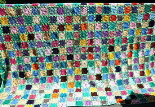 Riesige häkel decke plaid - häkel,