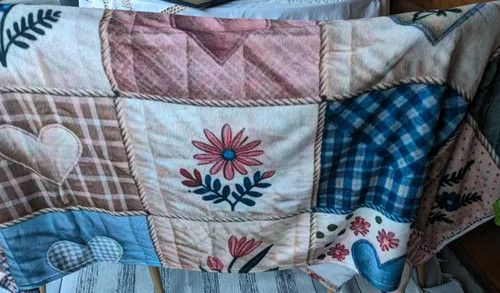 Vintage patchwork decke - vintage,
