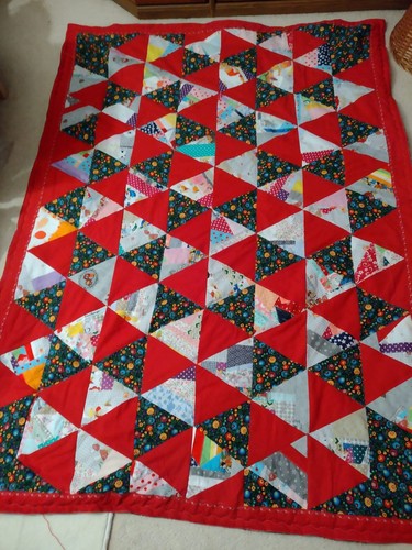 Patchworkdecke handarbeit - ,,