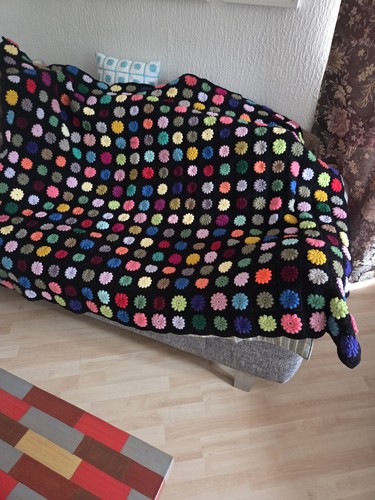 Granny square häkeldecke - square,