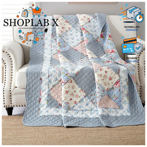 Patchworkdecke baumwolle - patchworkdecke,
