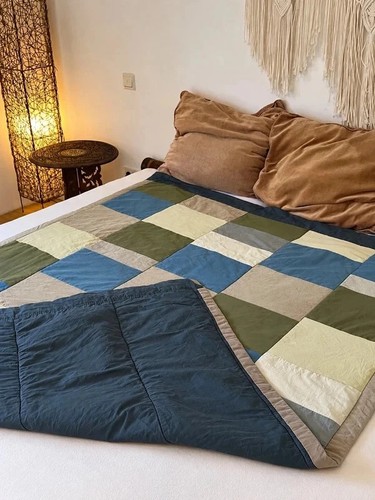 Boho patchwork tagesdecke - patchwork, /