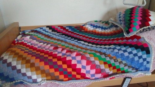 Handgehäckelt decke mit - handgehäckelt,